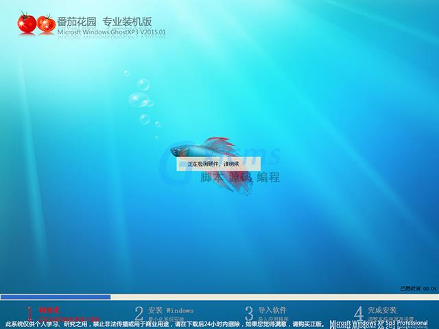  番茄花园 GHOST XP SP3 专业装机版 V2015.01