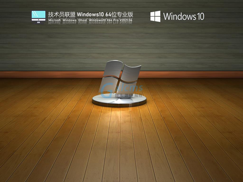 技术员联盟Windows10 21H1 64位专业版 V2021.06