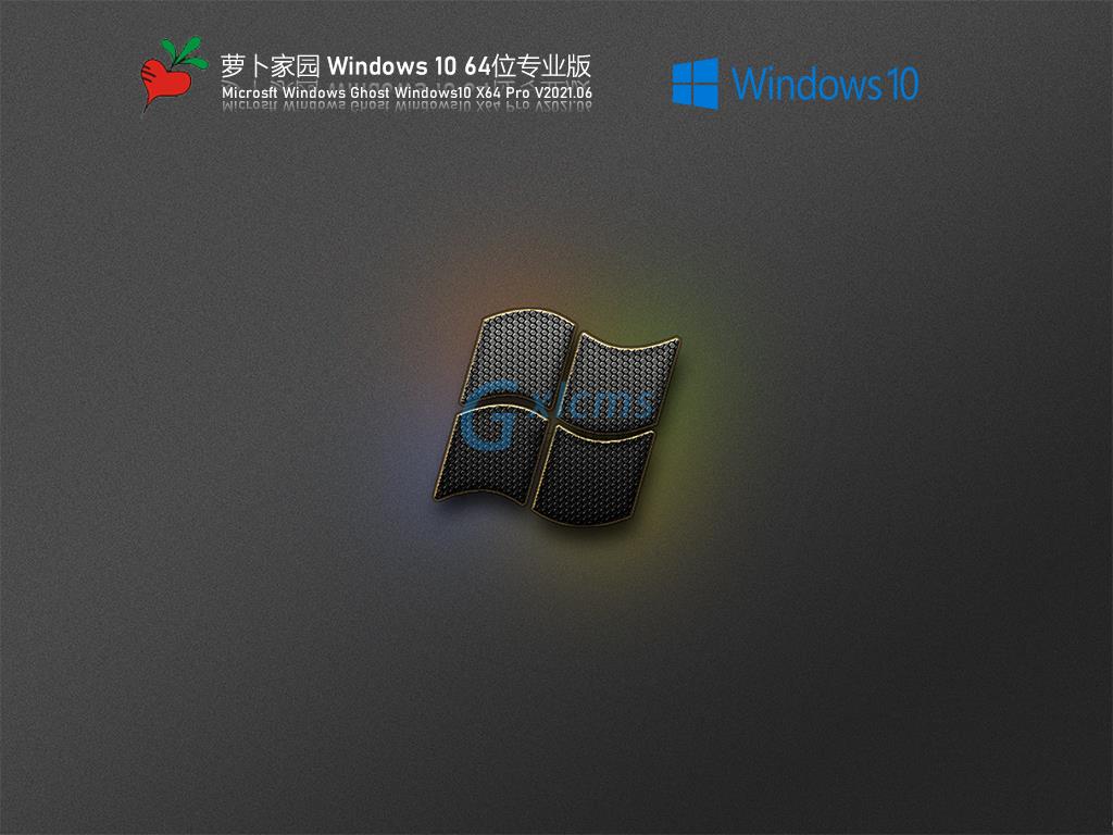 萝卜家园Win10 21H1 64位专业版 V2021.06