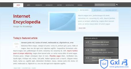 internet-xhtml-css-template