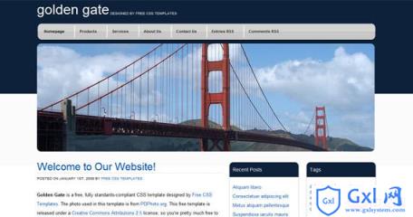 golden-gate-css-xhtml-template