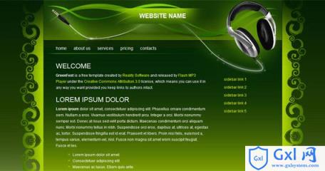 greenfest-xhtml-css-template