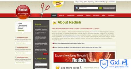 redish-xhtml-css-template