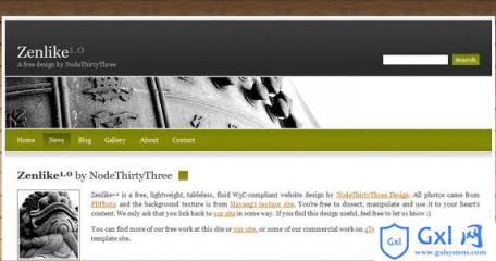 zenlike-xhtml-css-template