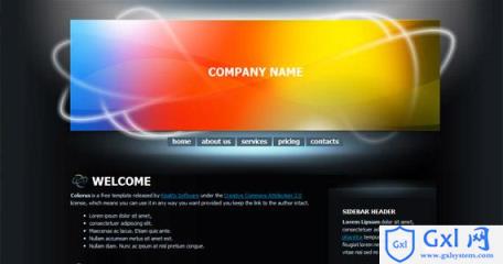 colorus-xhtml-css-template