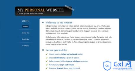 personal-website-xhtml-css-template