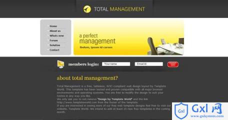 total-management-css-xhtml-template