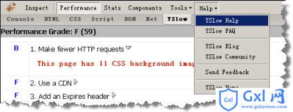 firefox,firebug,yslow