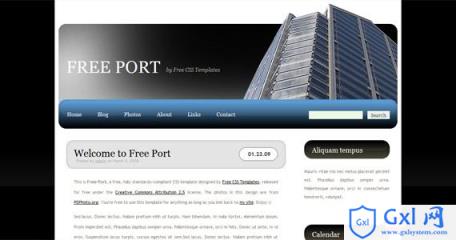 free-port-xhtml-css-template