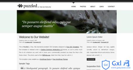 puzzled-xhtml-css-template