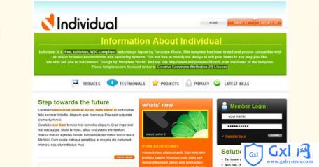 inpidual-xhtml-css-template