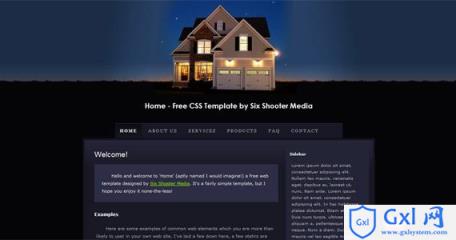 home-xhtml-css-template