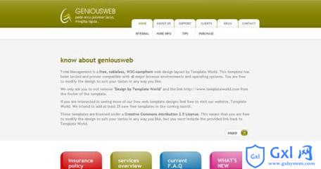 genious-web-css-xhtml-template