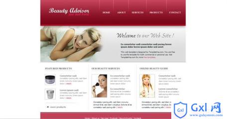 beauty-advisor-xhtml-css-template