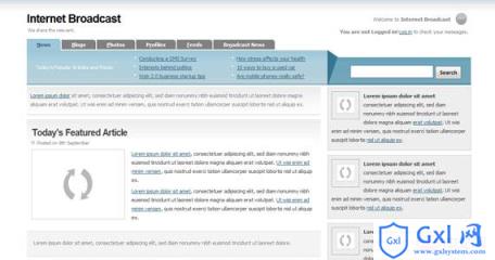internet-broadcast-xhtml-css-template