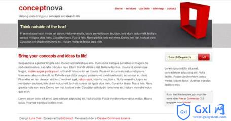 concept-nove-xhtml-css-template
