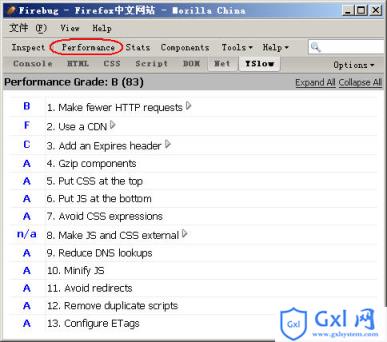 firefox,firebug,yslow