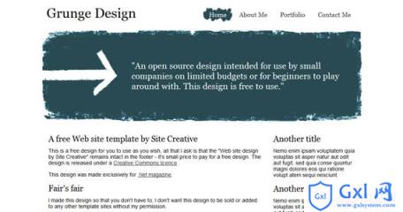 grunge-design-xhtml-css-template