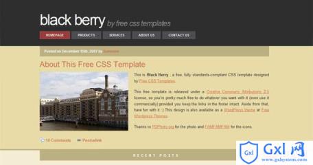 black-berry-xhtml-css-template