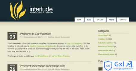 interlude-xhtml-css-template