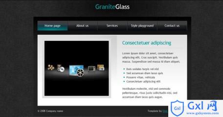 granite-glass-xhtml-css-template