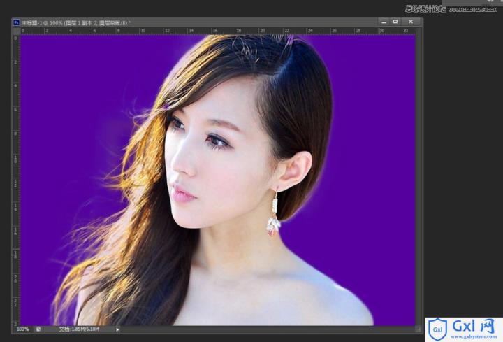 Photoshop cs5快速的给人像照片抠头发教程