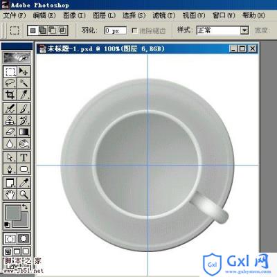 Photoshop 盛满各种茶水的杯子