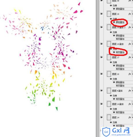 ps三步打造绚丽的碎块剪影人像