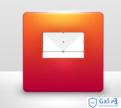 Photoshop 非常精致的红色邮件图标
