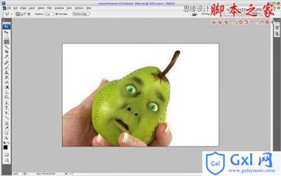 Photoshop合成合成制作逼真鸭梨人像效果