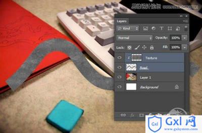 Photoshop CS6设计制作桌面上的创意跑道