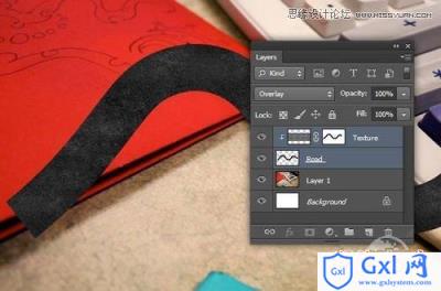 Photoshop CS6设计制作桌面上的创意跑道