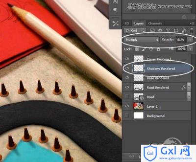 Photoshop CS6设计制作桌面上的创意跑道