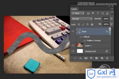 Photoshop CS6设计制作桌面上的创意跑道