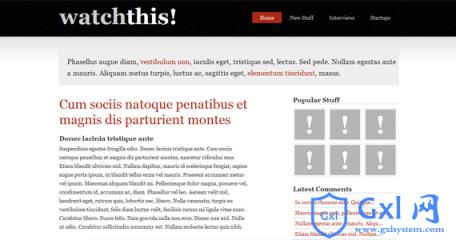 watch-this-xhtml-css-模板