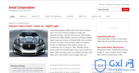 small-corporation-xhtml-css-模板