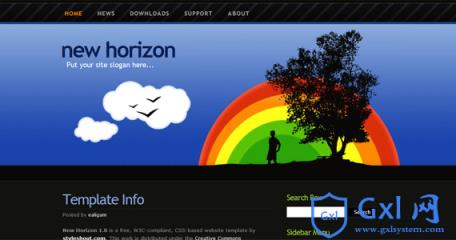 new-horizon-xhtml-css-模板