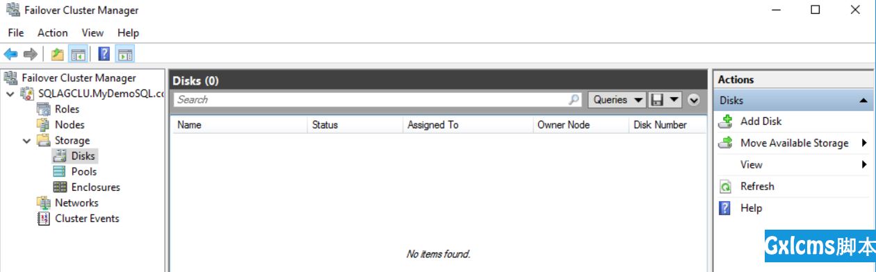 Add the disk as a cluster resource