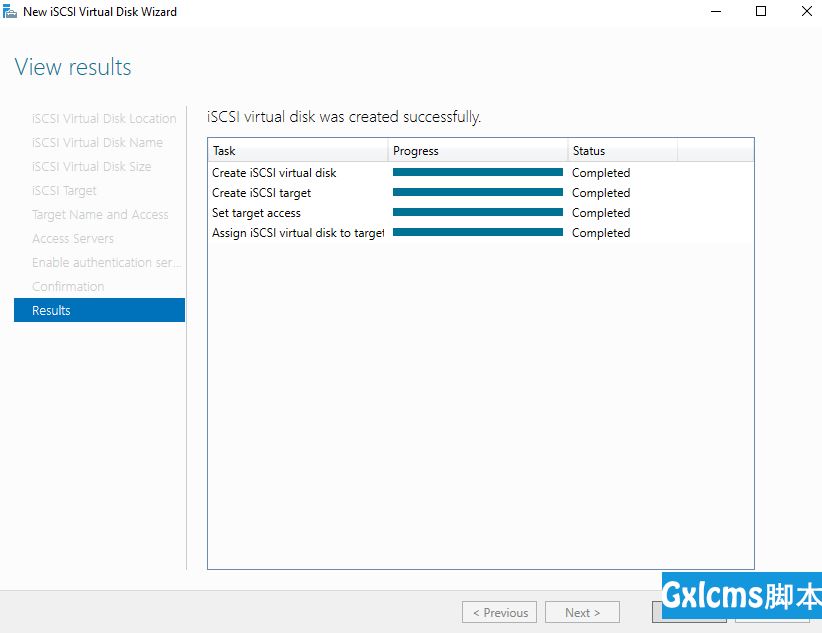 iSCSI targets success