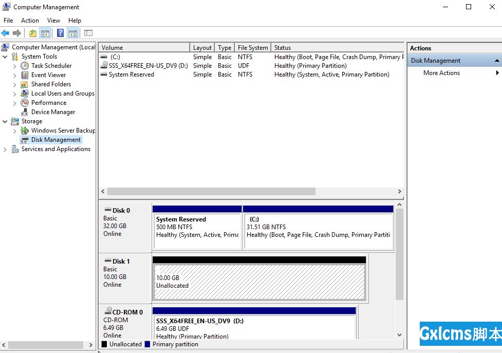 View cluster disk