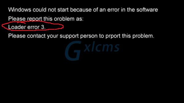 如何解决WindowsXP开机黑屏并提示“loader error 3”问题